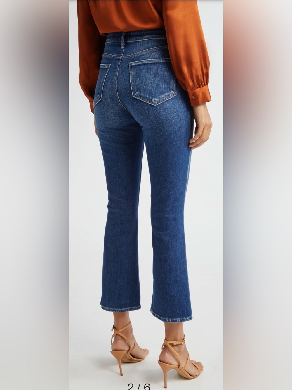 NWOT L’Agence Tati High Waist Crop Micro Bootcut Jeans - Picture 2 of 7